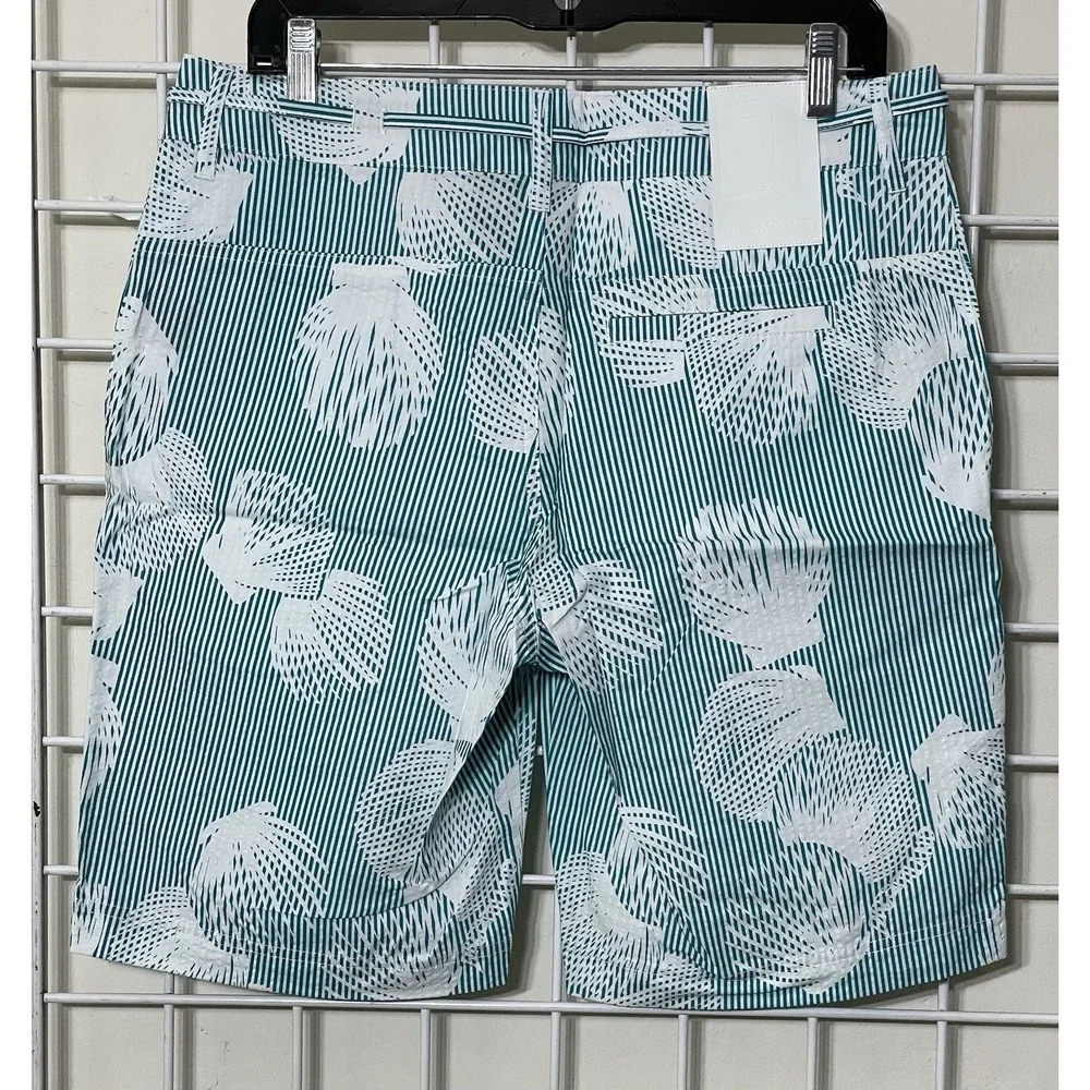 Dreamland Men's Aqua Stripe Shell‎ Shorts Size 30
